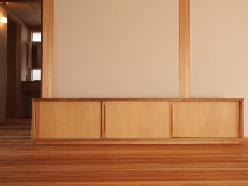 シナランバーテレビボード正面