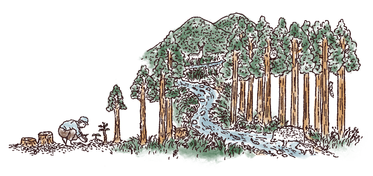 イラスト 林業