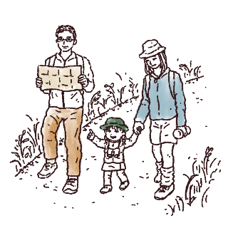 イラスト ハイキング